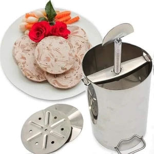 INOX DÀY khuôn làm giò chả ngày tết 1kg 2kg Khuôn Ép Giò XàoGiò ThủChả Lụa TIỆN LỢI DỄ SỬ DỤNG