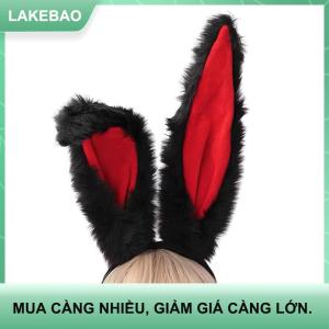 【LAKEBAO】 Nữ Cô Gái Dễ Thương Lolita Cosplay Headband Fluffy Sang Trọng Ngọt Ngào Dài Thỏ Bunny Tai Bandana Tóc Hoop Phim Hoạt Hình Phim Hoạt Hình Headpiece