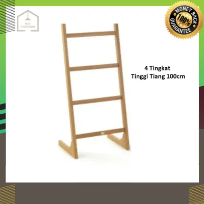 COD Ladder Hanger Rak Tangga Kayu Gantungan handuk/sajadah/kerudung dan Ambalan Tempat Al-Quran dengan banyak Varian Warna