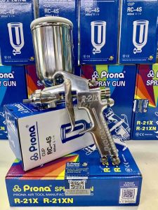 Súng Phun Sơn Prona R21X-G13. Chuyên Phun Pu gõ nội thất cao cấp