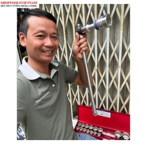 bộ tuýp 12 CẠNH CAO CẤP 23 chi tiết hệ mét 3/4" 21-50mm Kingtony 6023MR (23 PC. 3/4" DR. 12 Point Socket Wrench Set)