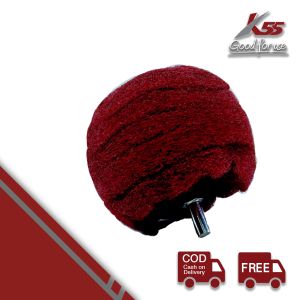 K55 Bola Poles Babet Peralatan Stainless Besi Ball Polishing 3inch Diameter Tangkai 6mm Memperhalus dan Mengelupas Cat di Pelek Mesin Kendaraan