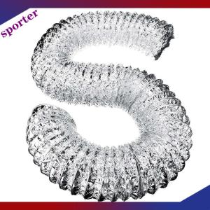 Sporter ท่อระบายอากาศอลูมิเนียม4นิ้วท่อระบายไอเสียยืดหยุ่น1.5เมตร