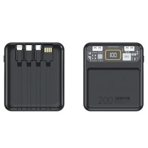 Sạc dự phòng 20000mAh P301 dung lượng pin lớn tích hợp dây sạc nhanh cho nhiều điện thoại