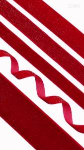 2025ริบบิ้นคริสต์มาสสีแดงสดใสริบบิ้นกำมะหยี่ไนลอนปีใหม่สำหรับพวงมาลัยของขวัญห่อพวงหรีดโบว์EMCKG