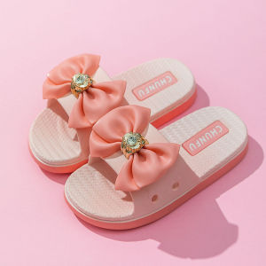 SANDAL SLOP IMPORT ANAK PEREMPUAN LUCU KEKINIAN CASUAL SENDAL MOTIF BALITA RIBBON