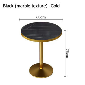 Nordic Style Negotiation Table Coffee Table Balcony Table Leisure Round Table Stainless Steel Table Marble Table