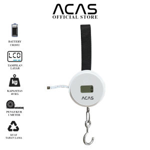 ACAS XY-2016 Timbangan Gantung Digital 40 Kg / 10 gram Koper Tas Bagasi Travel Scale Portable Stainless Steel 40kg / 10gr