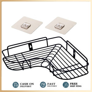 Bathroom triangle rack / Bathroom Corner Shelves / Bathroom Corner Storage Rack Free of Punch Kitchen Toilet Sink Seamless / Toilet segi-tiga rak rak dapur Bathroom Free Punch Toilet