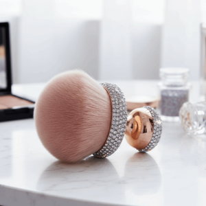 FEELING WELL Bling Rhinestone-encrusted Brush Extra-large Ultra-fine Mushroom Head Makeup Brush Luxury Durable Fluffy Makeup Brush Home Use