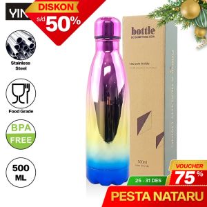 Yinju Termos Air Stainless Steel 500 ML Air Panas Vacuum Bottle Tempat Penyimpanan Air CHI-VF-0006