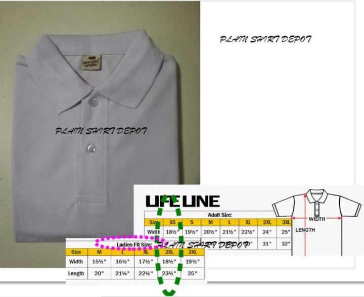 Size Chart - Lifeline Shirts