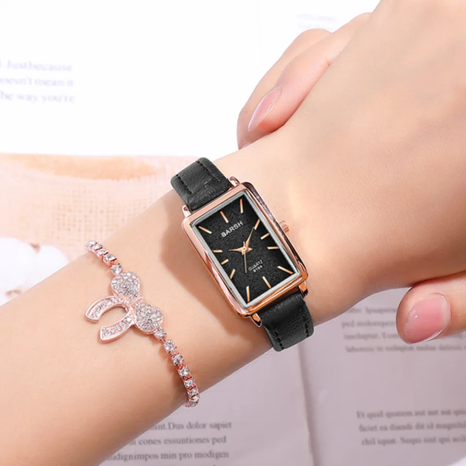 fashion slim leather lady quartz casual watch - AliExpress