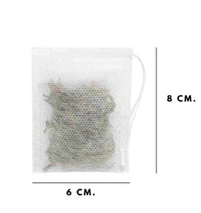 ถุงกรองชาสมุนไพร แบบใช้แล้วทิ้ง 100 ชิ้น มีให้เลือก 6ขนาด