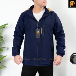 Áo Khoác Gió Lót Lông Nam Áo Khoác Mùa Đông Vải Gió Chống Nước Cao Cấp Mềm Mịn