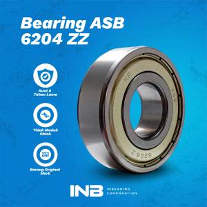 Laker Bearing 6204 ZZ ASB Bearing As Gardan Beat Fi Esp Vario 125 150 Scoopy INB Original ASB