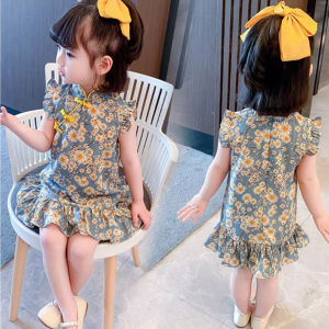 Girls Dresses Cheongsam Girls Clothes Chinese New Year Style Baby Princess Dress new year