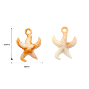 30g/bag Mixed Plastic Acrylic Shells Conch Starfish Shapes Beads for Making Bracelet Necklace Earring DIY Craft Home Decoration