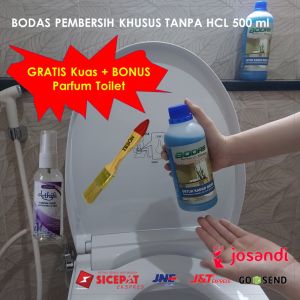 BODAS Pembersih Kerak Toilet Keramik Kamar Mandi GRATIS Kuas BONUS Parfum Toilet Praktis Cukup Dikuas isi 500ml