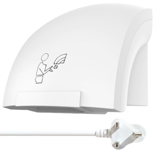 Energy Efficient Automatic Hand Dryer Space Saving Hand Dryer Easy Installation Air Dryer ABS Texture for Bathroom Use