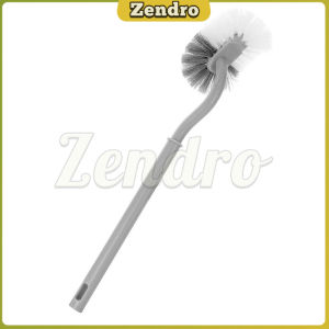 ZEO Long-Handled Toilet Brush Curved Head Soft Bristles Quick Drying Bathroom Corner Cleaning Tools