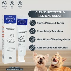 Pet Toothpaste Dog Cat Teeth Cleaning Dog Toothpaste Cat Toothpaste Dog Cat Oral Cleaning Puppy Toothpaste 60g