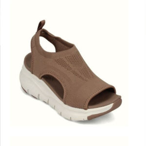 [Free Shipping] New Plus-Size Sandals Casual Slip-On Fashion Sandals With A Fish-Mouth Design Low-Heeled WomenS Shoes Plus-Size Sporty And Casual Sandals