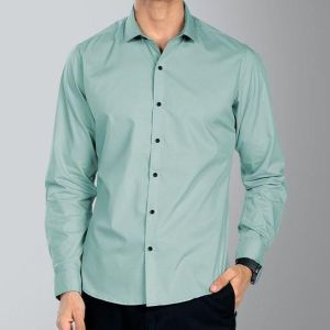 Kemeja Polos Pria Lengan Panjang Slimfit Premium Baju Hem Cowok Casual Laki Atasan Tren Jumbo 2024