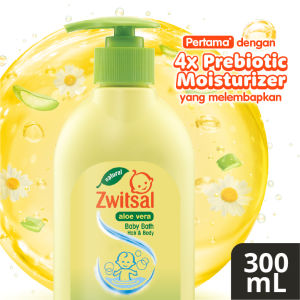 Zwitsal Baby Bath Hair and Body Sabun Mandi Bayi Natural Aloe Vera 2 in 1 300ml