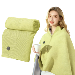 Transportable USB Heated Wrap Wrap Modifiable Temperature 3 Heat Configuration Soft Thin Wearable Throw For Women Inside Use
