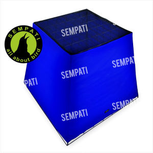 SEMPATI Krodong Ayam Pyramid Galvanis Premium Kerodong Kandang Ayam Bangkok Aduan Jago Petarung Penutup Kurungan Kelambu Kain Cover Sangkar Ayam Trapesium Semi Transparan Branded