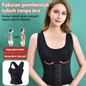 Pakaian Pembentuk Tubuh 3 in 1 Pengumpul Payudara Koreksi Postur Pakaian Pembentuk Perut Pengumpul Payudara Pakaian Pembentuk Koreksi Postur Pakaian Pelangsing Pakaian Dalam Pembentuk Tubuh
