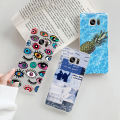 Soft Case For Samsung Galaxy S6 Edge G925F Clear TPU Cute Painted Silicone Back Cover Phone Casing For Samsung S6Edge Cases. 