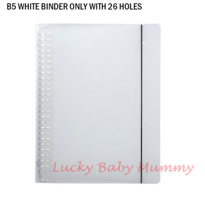 A4/B5/A5 Loose Leaf Binder Document File/Clips/Notebook 60pcs Refill Paper/ Rainbow Culture