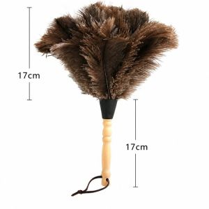 Ostrich Feathered Duster Anti Static Household Cleaning Tool
