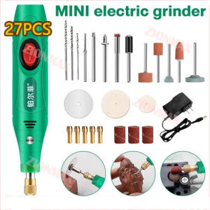 1 Set Mesin Gerinda Mini Elektrik 100V-240V Pengaturan Tanpa Langkah Kecepatan Electric Grinder Mengukir Alat set untuk Milling Polishing 3000-18000 Putaran/Menit
