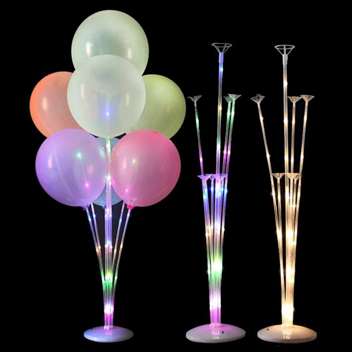 Balloon Stand LED Light Balloons Holder Column Wedding Birthday Party  Decoration Baby Shower Ballon Accessories