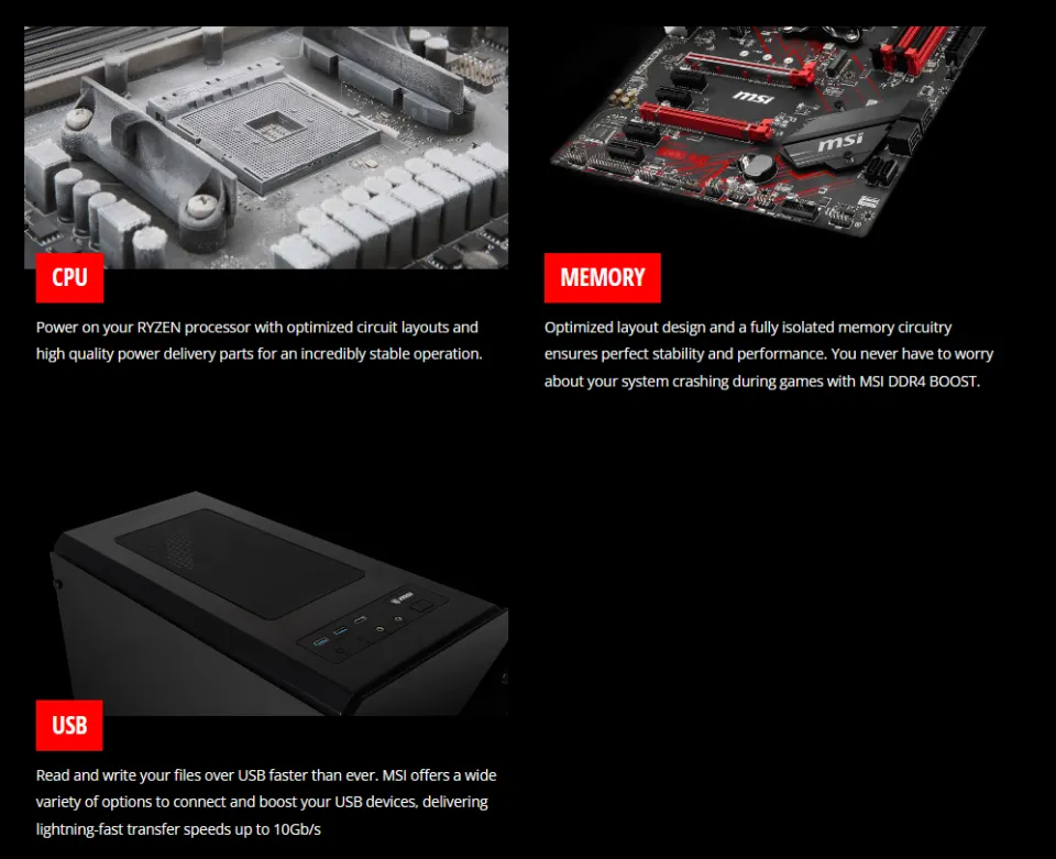 ITW | AMD Ryzen 5 3600 Desktop Processor with MSI B450 Gaming Plus ...