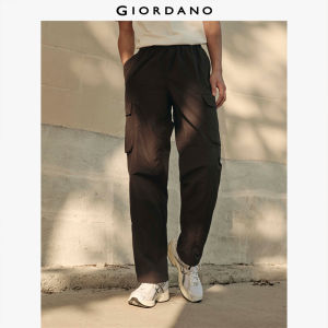 Giordano Korea Collection Mens Nylon Cotton Elastic Waist Cargo Pants 01115559