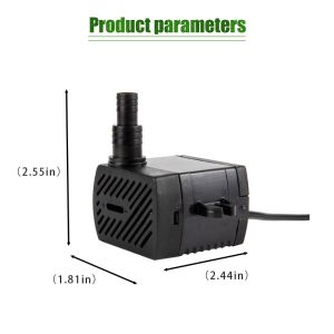 Submersible Aquarium Water Pump Abs 5W Air Cooler Pump For Fish Tank Powerhead Fountain Hydroponic Pond Circulation Filter