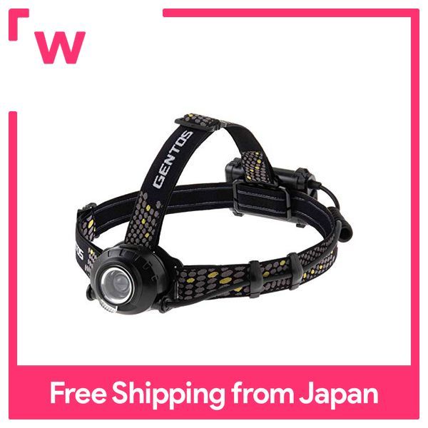 GENTOS 101D Headlamp – 210 Lumens, 6-Hour Runtime, IP66 Waterproof, Adjustable Focus