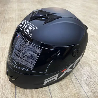 RXR BLACK VISOR With ICC K691-2 Full Face Helmet For Adult size large
