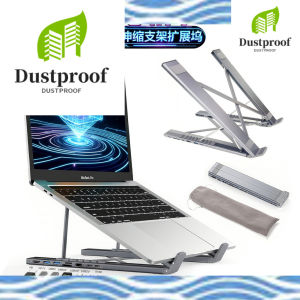 Foldable Laptop Stand with USB Docking Station - Portable Support Holder for Notebook Tablet Phone & Computer