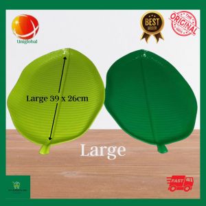 Big Inasal Plate | Serving Tray | Barbeque Plate | Boodle Plate | Malaking Plato | Dahon plato | Leaf Tray - Uniglobal