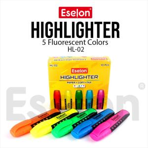 10pcs Highlighter Fluorescent Eselon HL02 / 1pack Highlighter Penanda