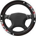 The Universal Elastic Steering Wheel Cover Ohio State is Heat-Resistant and Non-Slip Suitable for Most Vehicles. 