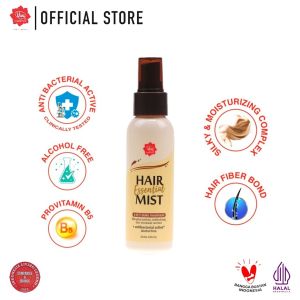 VIVA Hair Essential Mist with Pro Vit B5 Silky & Moisturizing Complex 100ml | Hair Loss Vitamins Thinning Frizziness Nutrition Hair Energy Dewasa Remaja Penghitam Penumbuh Minyak Kemiri Pria Wanita BPOM
