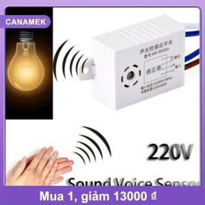 【CANAMEK】 220V cảm biến bằng giọng nói chuyển đổi trong nhà thông minh tự động trên tắt đèn chuyển đổi Detector