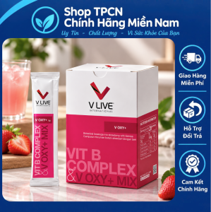 Bộ 3 Vlive Chính Hãng Nhập Khẩu Malaysia - V Oxy Vlive Hỗ Trợ Chống Oxy Hóa Tế Bào Tăng Cường Năng Lượng Tế Bào