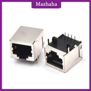 Mazhaha 10Pcs set RJ45 Network Ethernet 8P 8C Female Socket Connectors 8Pin PCB Mount High Qulity